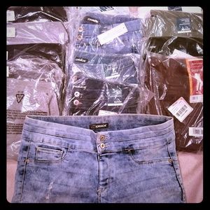 8 stretch Jeans, 4 leggings
